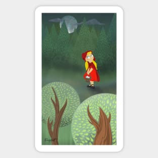 Little Red Lost in the Woods! Sticker